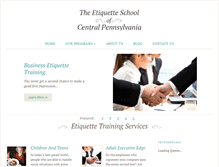 Tablet Screenshot of etiquetteschoolofcentralpa.com